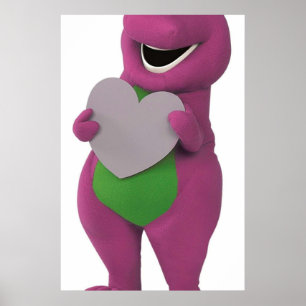 Poster Barney avec coeur
