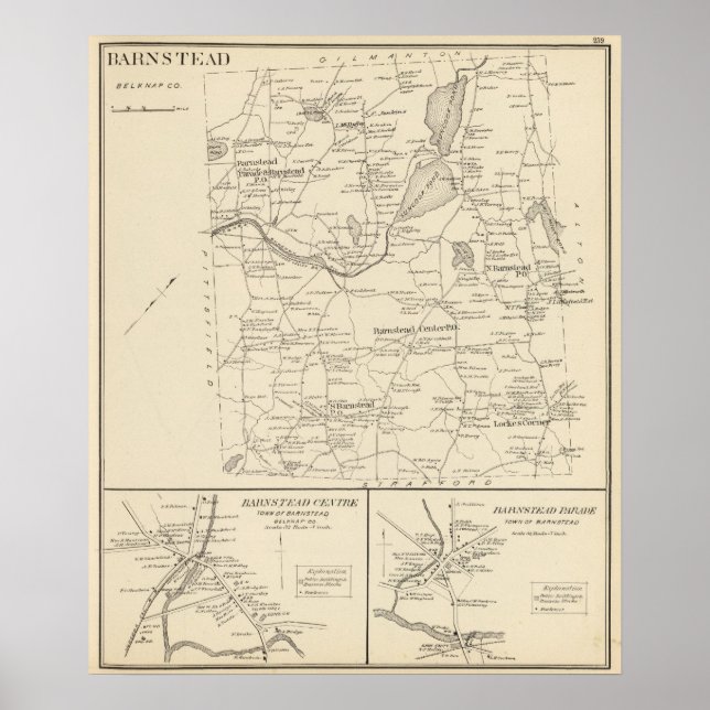 Poster Barnstead, Belknap Co (Devant)