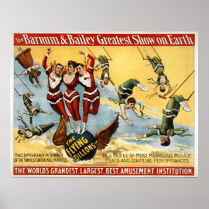 Poster Barnum et Bailey - le Dillons volant