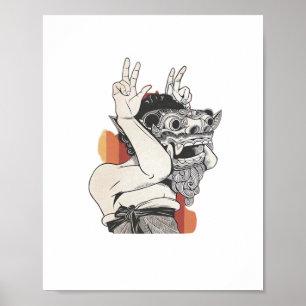Poster Barong Peekaboo