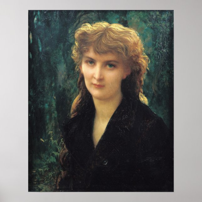 Poster Baronnesse Eleonore d'Uckermann 1884 (Devant)