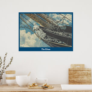 Poster Barque Elissa Figurhead