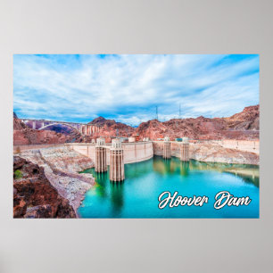 Poster Barrage historique de Hoover, Nevada, États-Unis