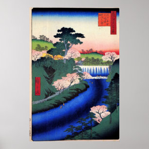 Poster Barrage sur la rivière Otonashi à Ōji, connu sous 