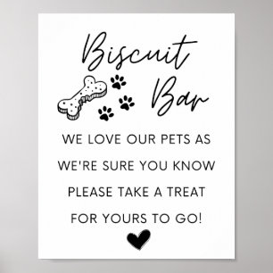 Poster Barre biscuit pour chien Connexion Mariage Fav