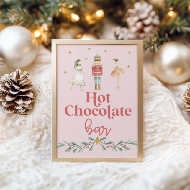 Poster Barre de chocolat chaud Casse-Noisette de Noël Aff (Créateur téléchargé)