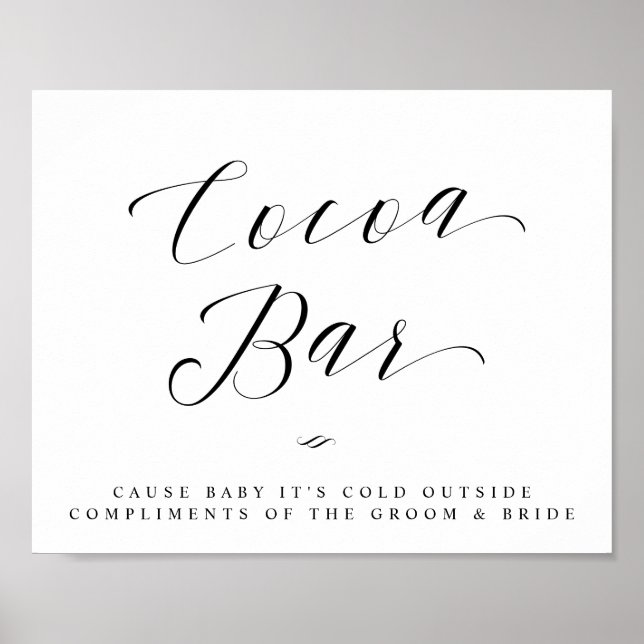 Poster Barre de Chocolat Chaud Chic pour Enterrement de V (Devant)