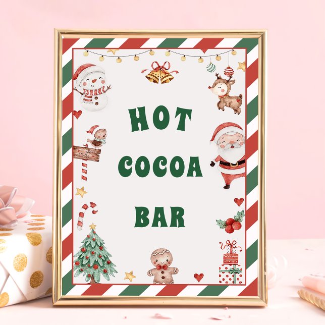 Poster Barre de Coco Hot Père Noël Panneau de la table de (Créateur téléchargé)