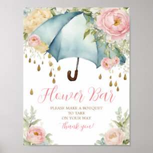 Poster Barre de fleurs Douches d'avril Apporter mai panne