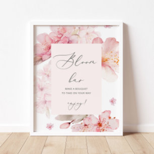 Poster Barre de floraison des cerisiers Sakura
