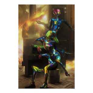 Poster Barre de piano surréaliste