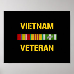 Poster Barre de ruban de vétéran du Vietnam