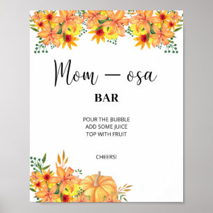 Poster Barre florale automnale Mon-osa