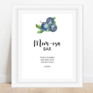 Poster Barre Mom-osa aux myrtilles