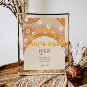 Poster Barre rétro super bébé Momosa