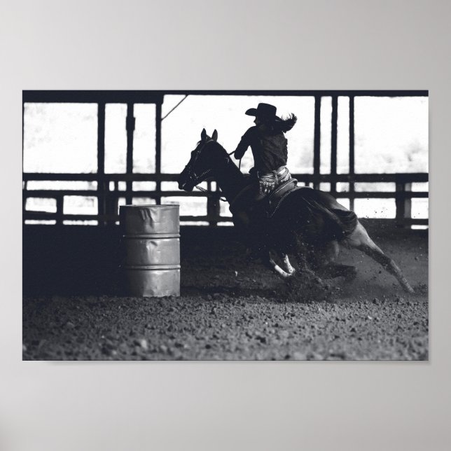 Poster Barrel Racer — (Devant)