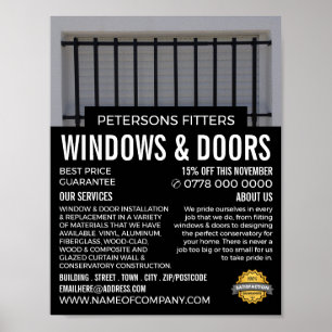 Poster Bars & Shutters, Fenêtres & Portes Fitter Company