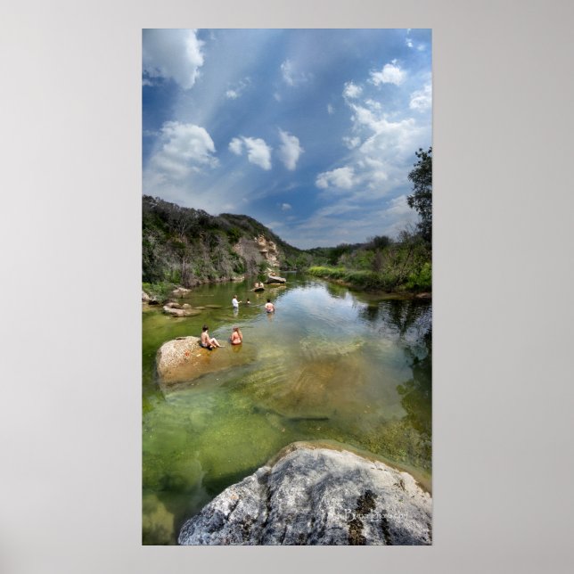 Poster Barton Creek - Austin Texas 14 (Devant)