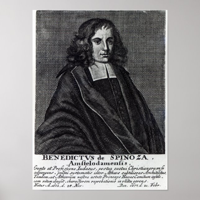Poster Baruch de Spinoza (Devant)