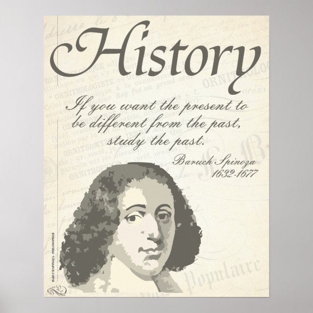Poster Baruch Spinoza [Histoire] (Devant)