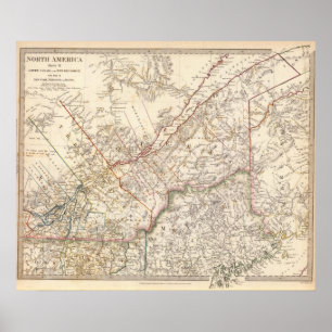 Poster Bas-Canada, NB, NY, Vt, Maine