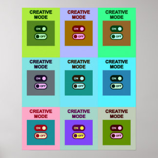 Poster Basculement de grille créative