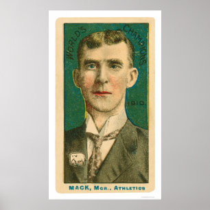 Poster Base-ball 1910 de directeur de Connie Mack