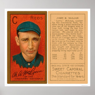 Poster Base-ball 1911 de rouges de Larry McLean