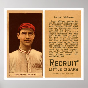 Poster Base-ball 1912 de rouges de Larry McLean