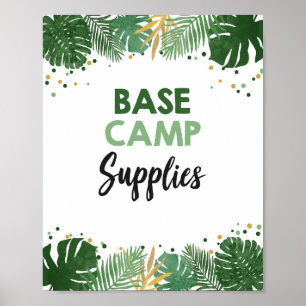 Poster Base Camp Fournitures Safari tropical Signal d'ann