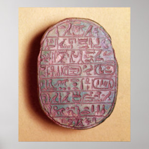 Poster Base d'un scarabée de mariage d'Amenhotep III