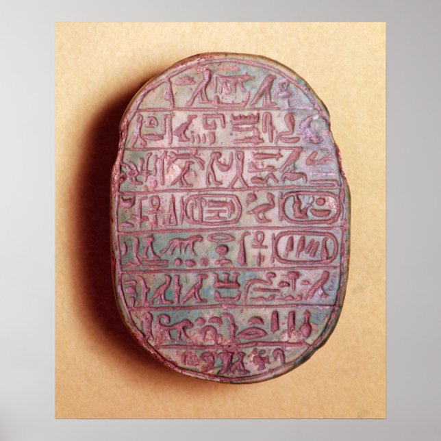Poster Base d'un scarabée de mariage d'Amenhotep III (Devant)