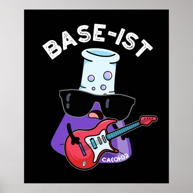 Poster Base ist Funny Chimie Pun Dark BG (Devant)