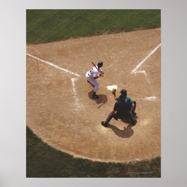 Poster Baseball à Home Plate (Devant)