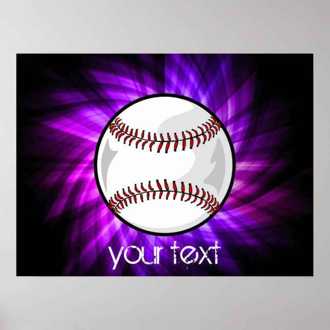 Poster Baseball en peluche; softball (Devant)