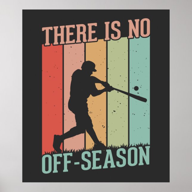 Poster Baseball Il n'y a pas de saison (Devant)