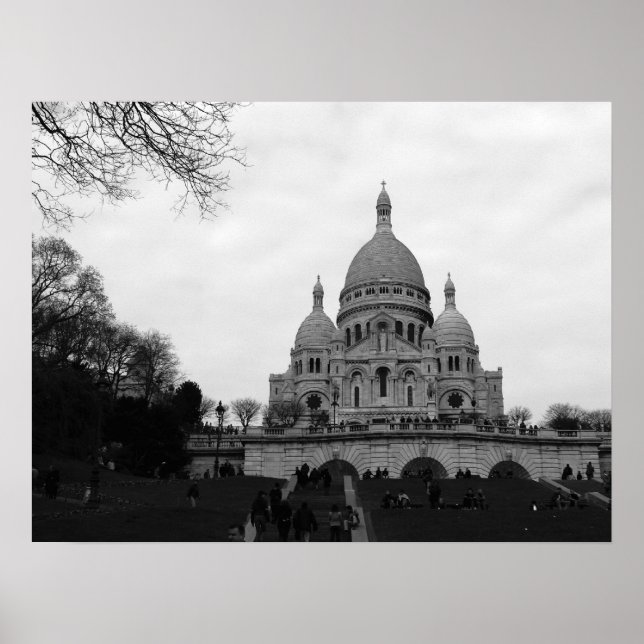 Poster Basilique du Sacré Coeur (Devant)