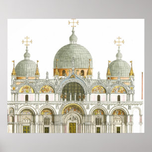 Poster Basilique Saint-Marc. Venise Italie