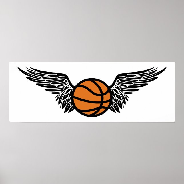 Poster basket-ball : ailes (Devant)