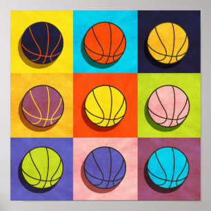 Poster Basket-ball Art pop