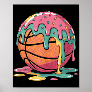 Poster Basket-ball coloré Glacé Cream Driam