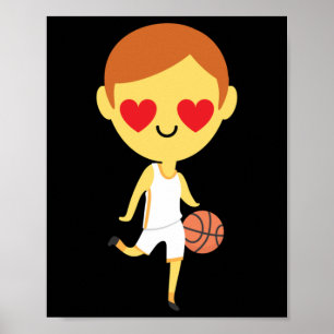 Poster Basket-ball Emoji