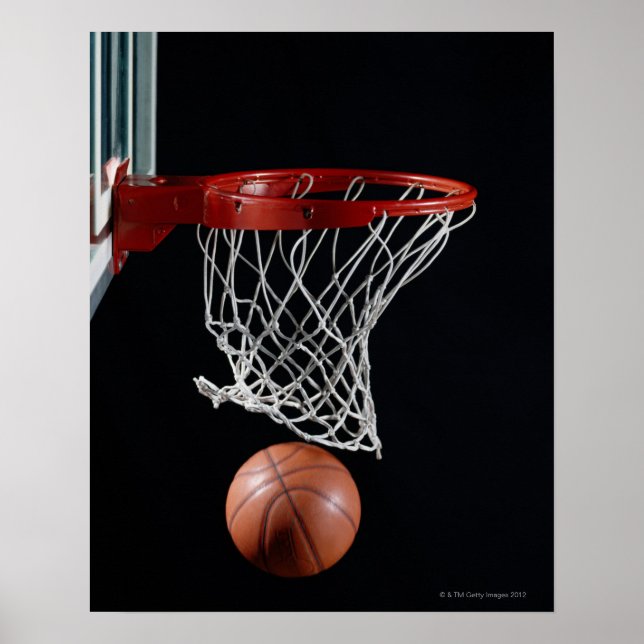 Poster Basket-ball en cerceau (Devant)