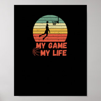 Poster Basket-ball Mon jeu Ma vie