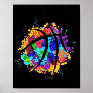 Poster Basket-ball vintage Graphisme Design Cool Basketba