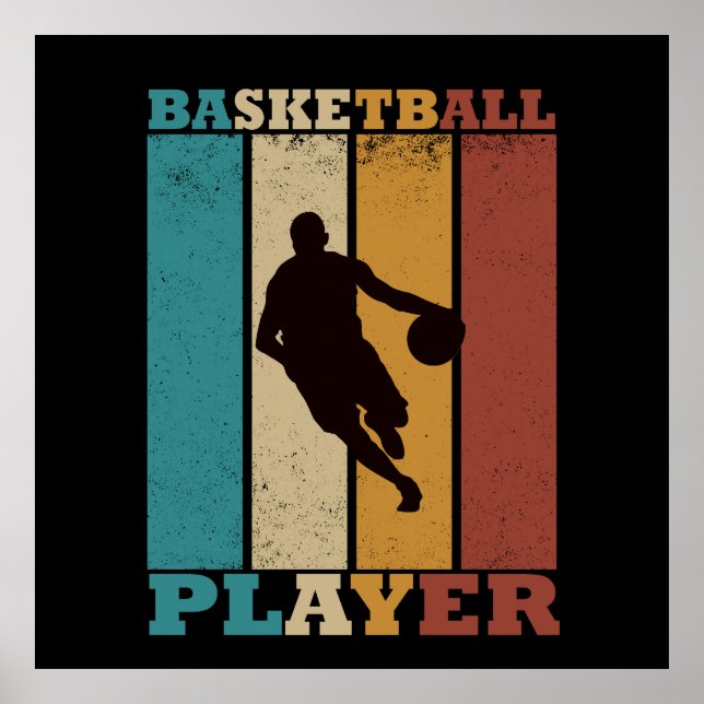Poster basket vintage (Devant)