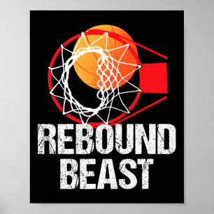 Poster Basketball Court Amusement Rebound Beast Player Ca