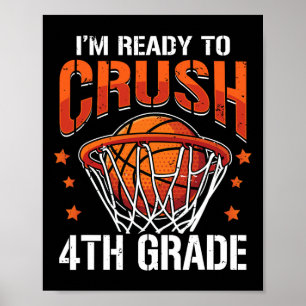 Poster Basketball de 4e année Revenir à l'école garçons e