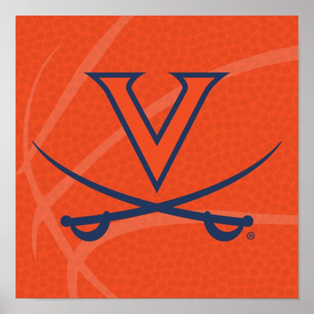 Poster Basketball des Cavaliers de Virginie (Devant)