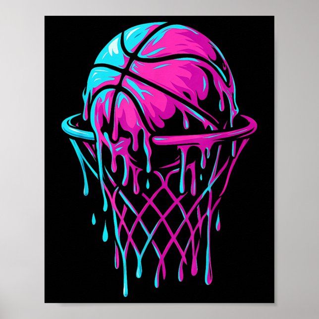 Poster Basketball Drift Pour Garçons Jeunes Filles Enfant (Devant)